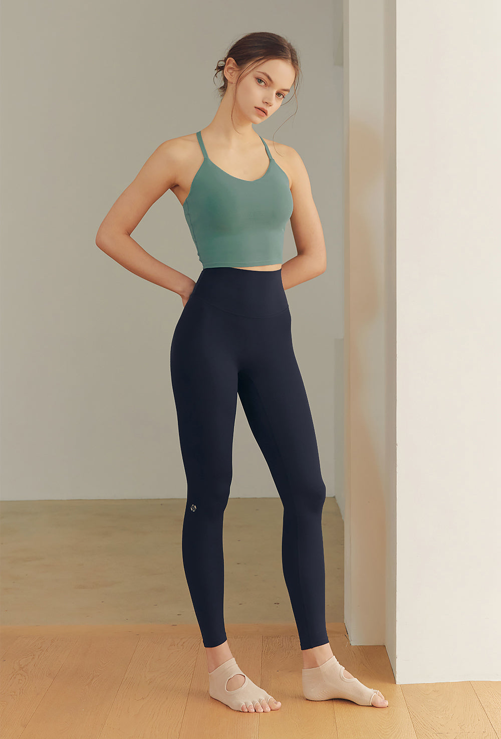 Back Line Bra Top - Mineral Green