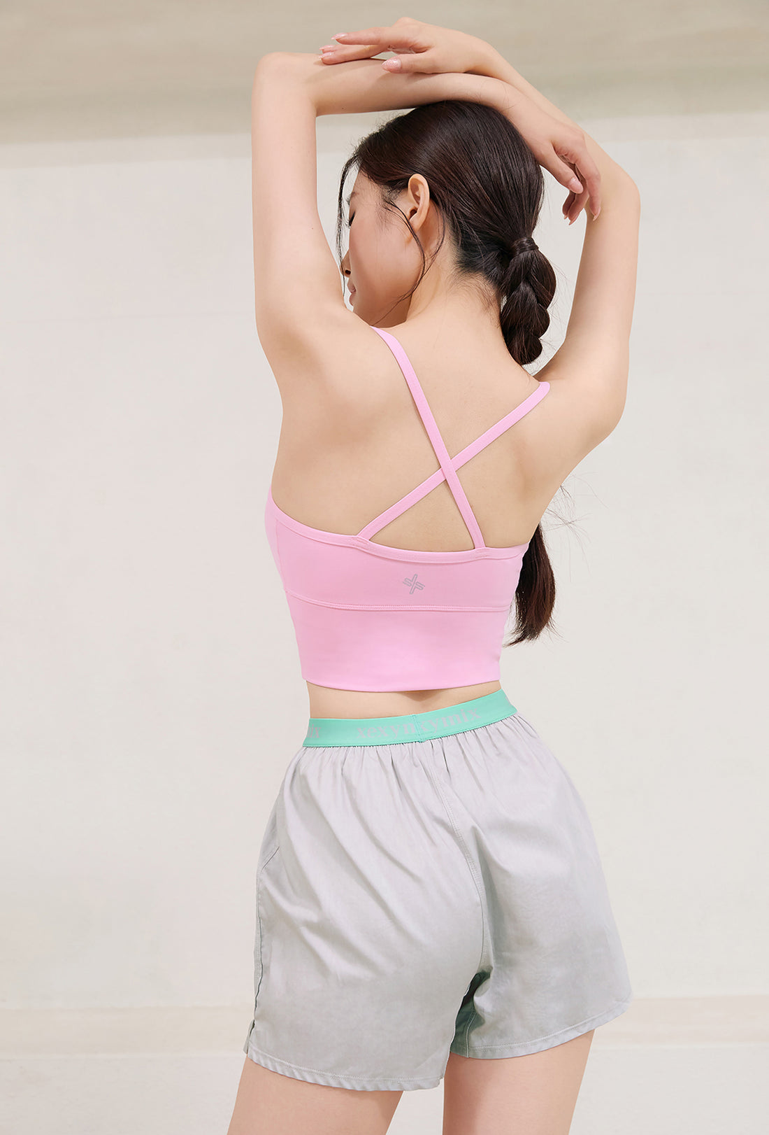 X-Strap Bra Top - Bird Pink