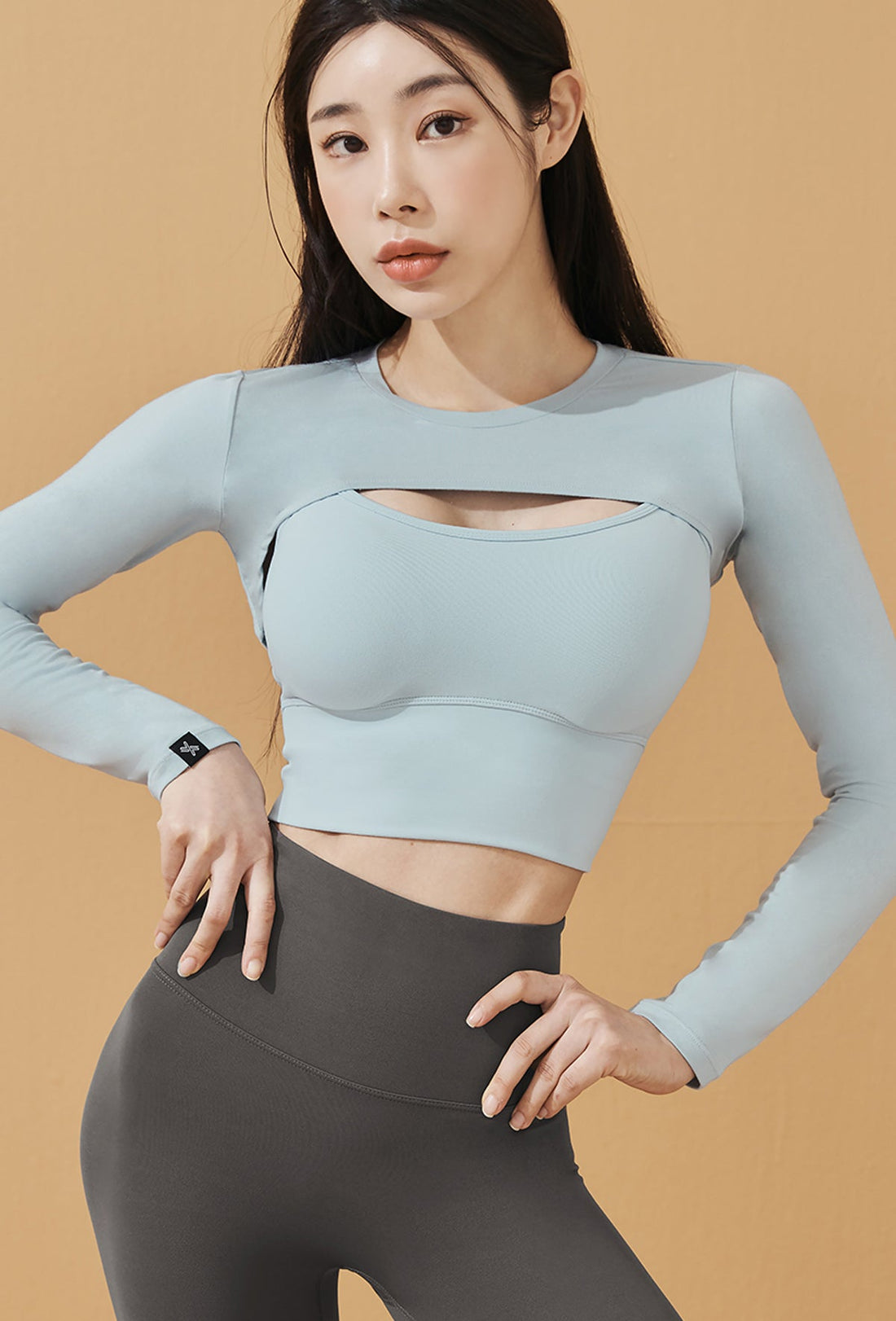 XEXYMIX Soft touch Layered Long Sleeve - Blue Bell