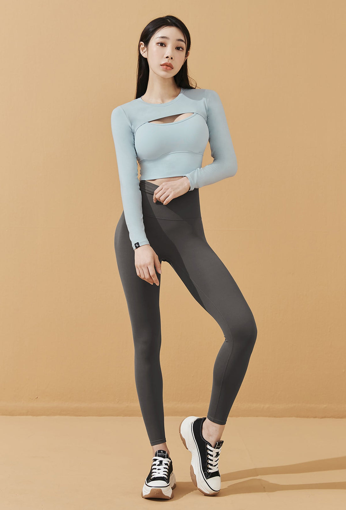 XEXYMIX Soft touch Layered Long Sleeve - Blue Bell