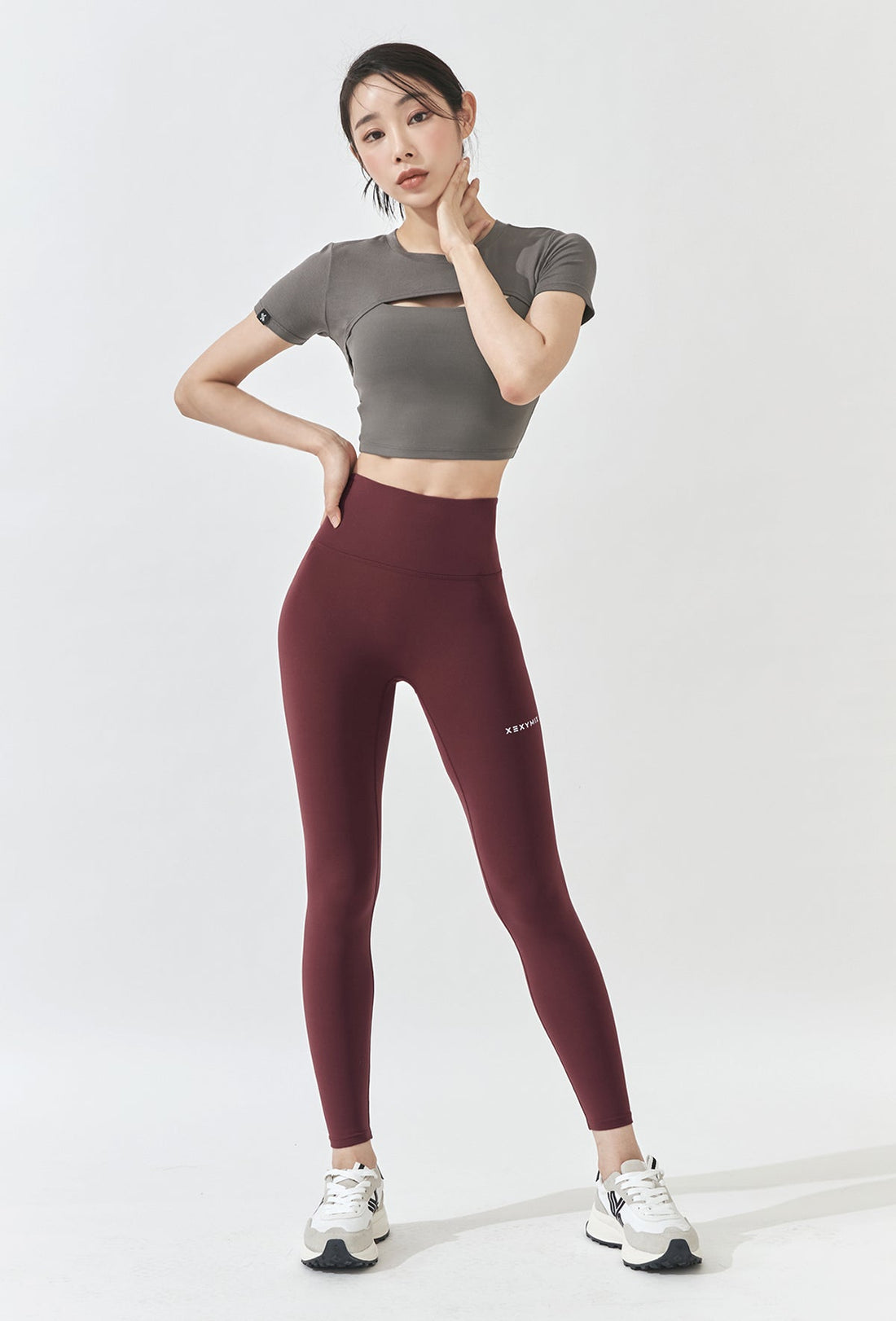 XEXYMIX Soft touch Layered Short Sleeve - Toff Gray