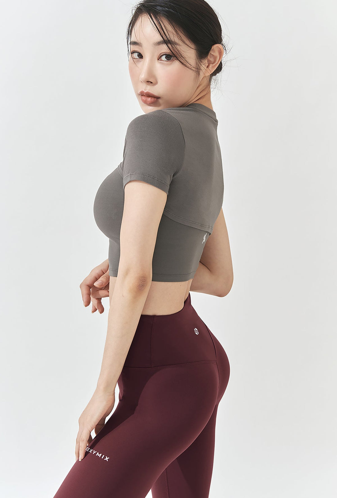 XEXYMIX Soft touch Layered Short Sleeve - Toff Gray