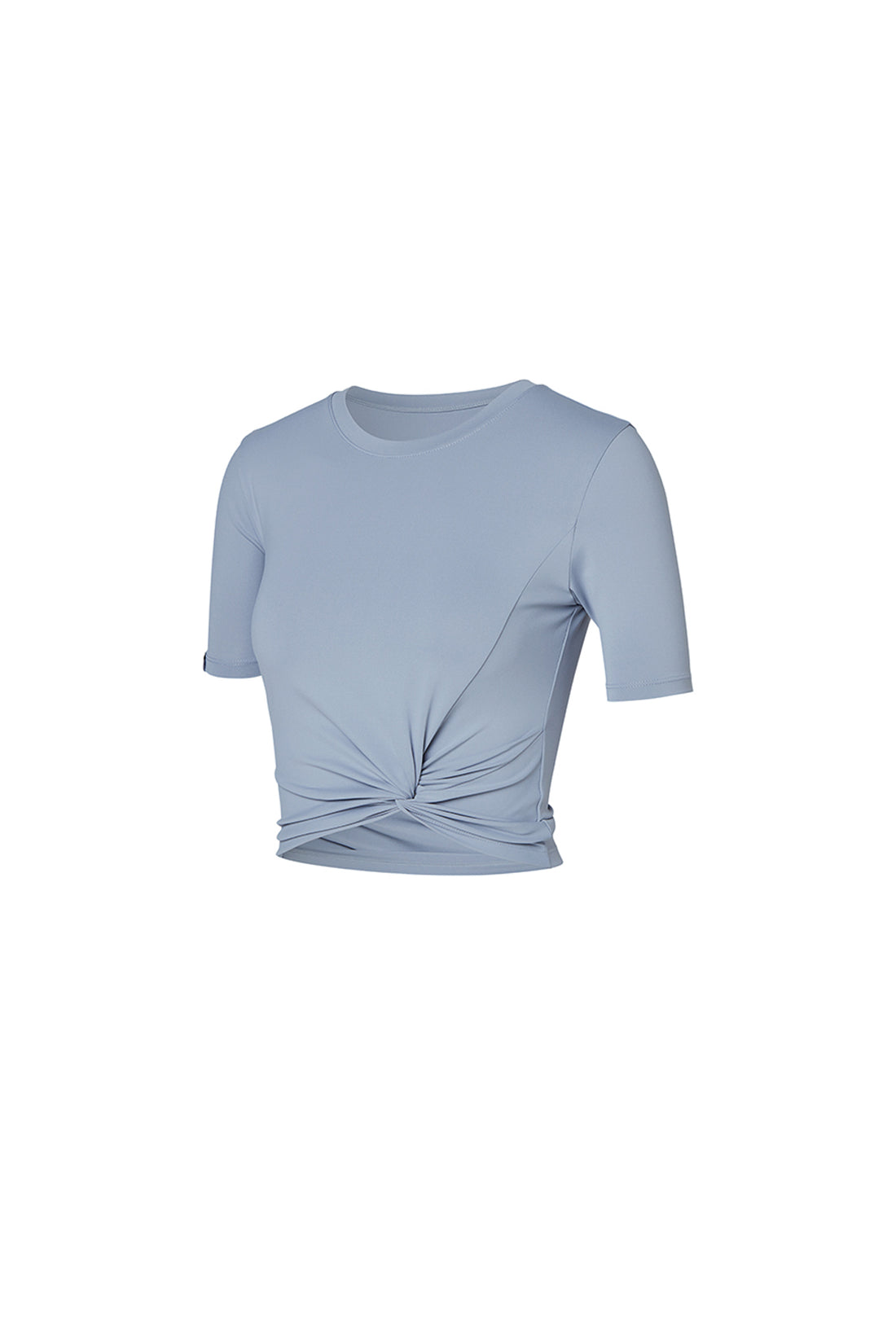 Fresh Feather Twist Crop Short Sleeve - Blooming Washing