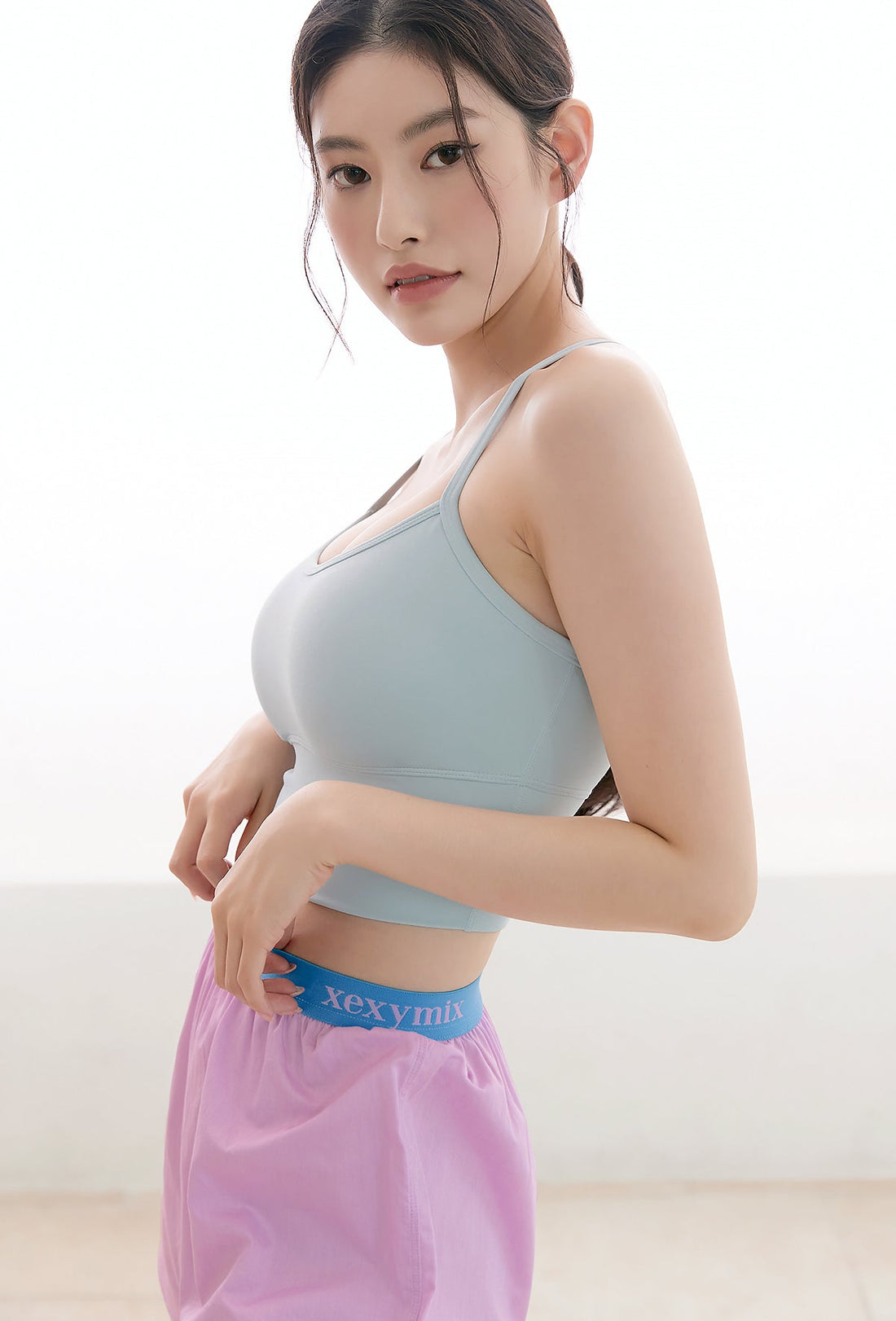 XEXYMIX X-Strap Bra Top - Bluebell