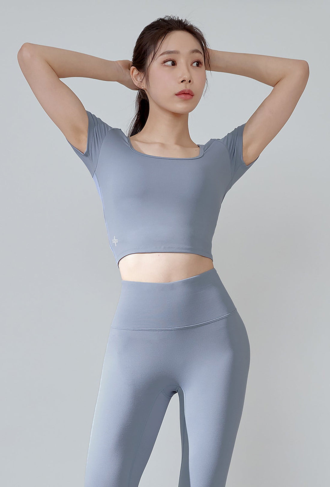 XEXYMIX XELLA™ Intention Crop Top - Ash Blue