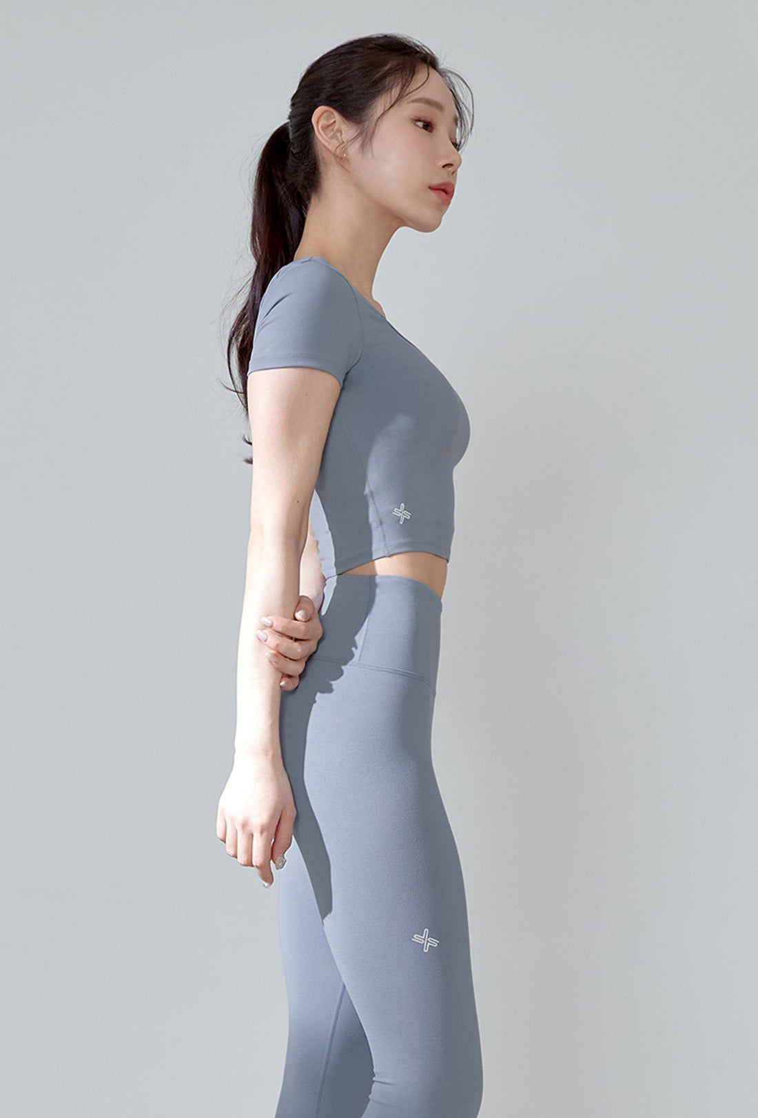 XEXYMIX XELLA™ Intention Crop Top - Ash Blue