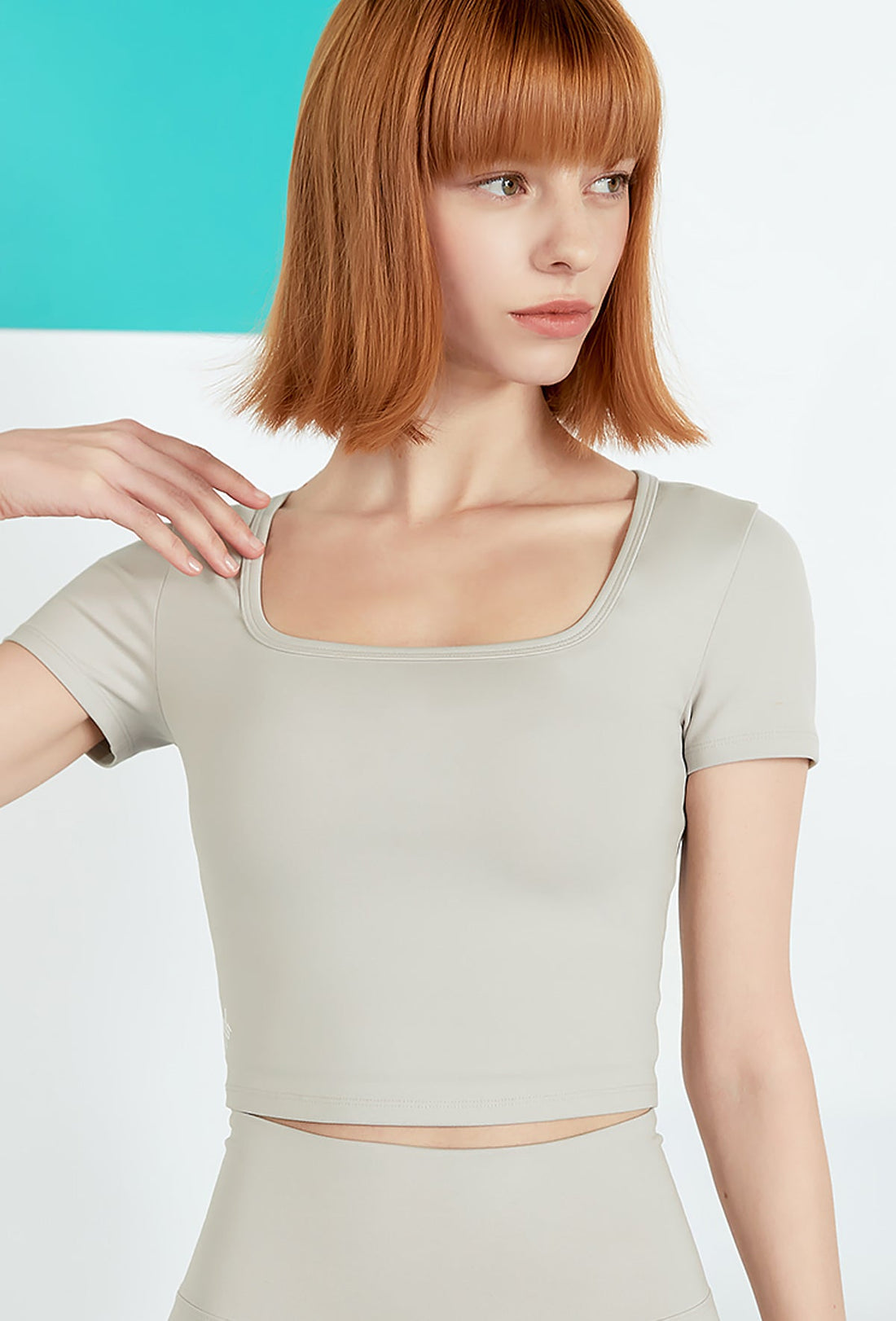 XEXYMIX XELLA™ Intention Crop Top - Mellow Gray