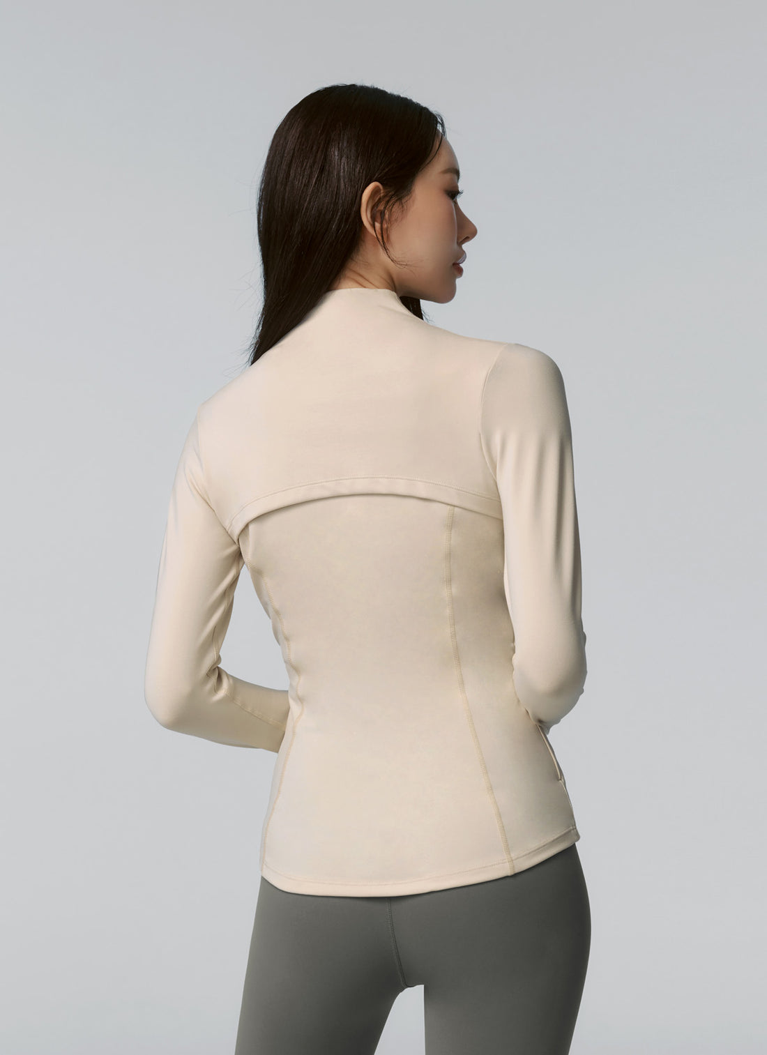 XELLA Intention Slim Fit Zip-up Jacket - Swan Beige