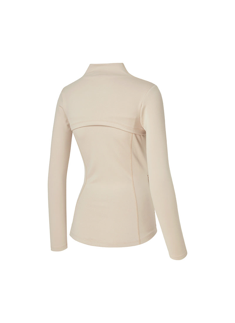 XELLA Intention Slim Fit Zip-up Jacket - Swan Beige