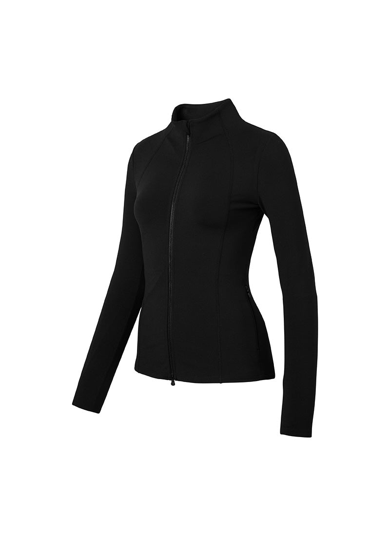 XELLA Intention Slim Fit Zip-up Jacket - Black