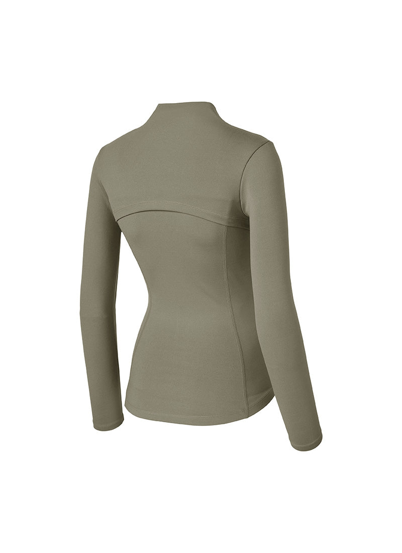 XELLA Intention Slim Fit Zip-up Jacket - Deal Khaki