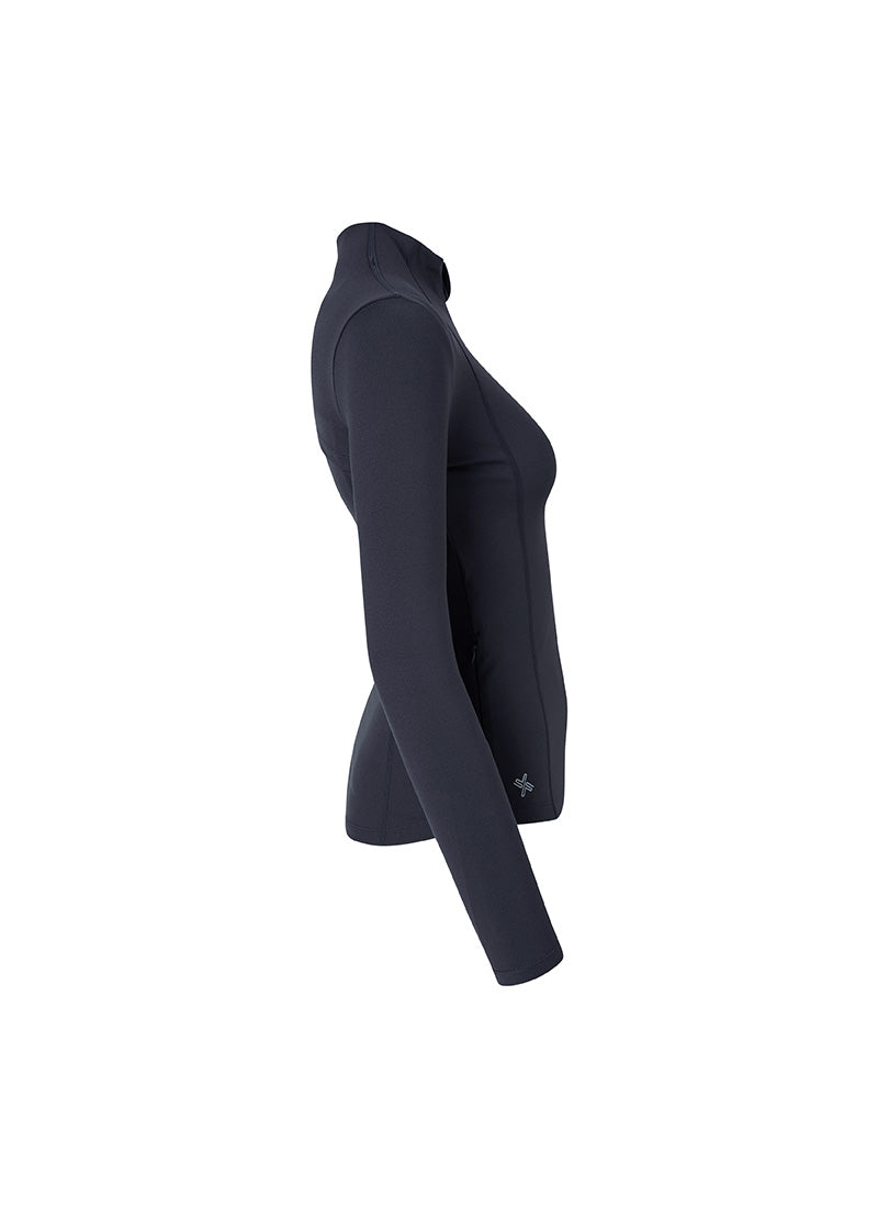 XELLA Intention Slim Fit Zip-up Jacket - Shimmer Navy