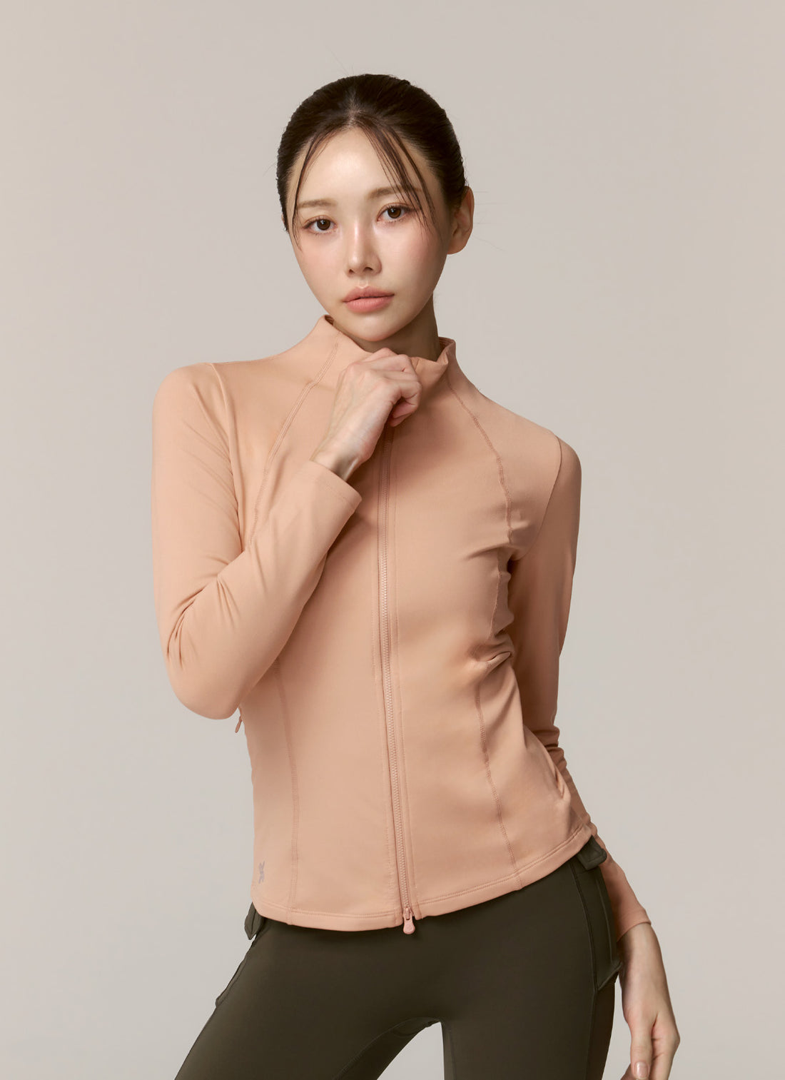 XELLA Intention Slim Fit Zip-up Jacket - Awesome Peach