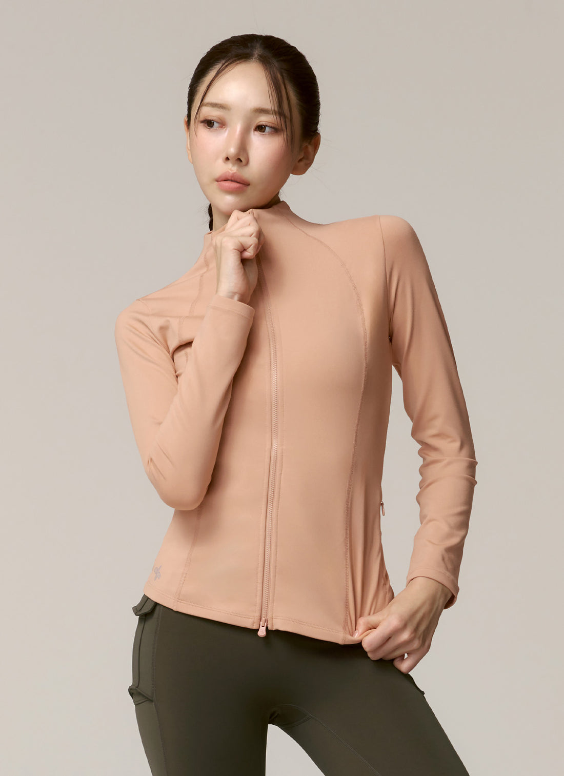 XELLA Intention Slim Fit Zip-up Jacket - Awesome Peach