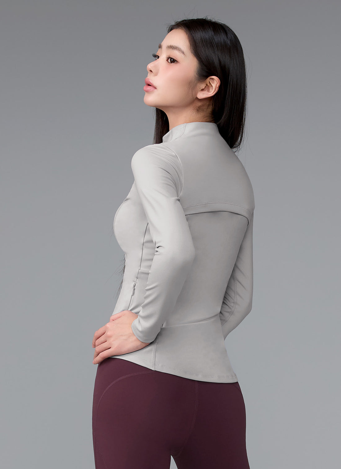 XELLA Intention Slim Fit Zip-up Jacket - Rainy Day