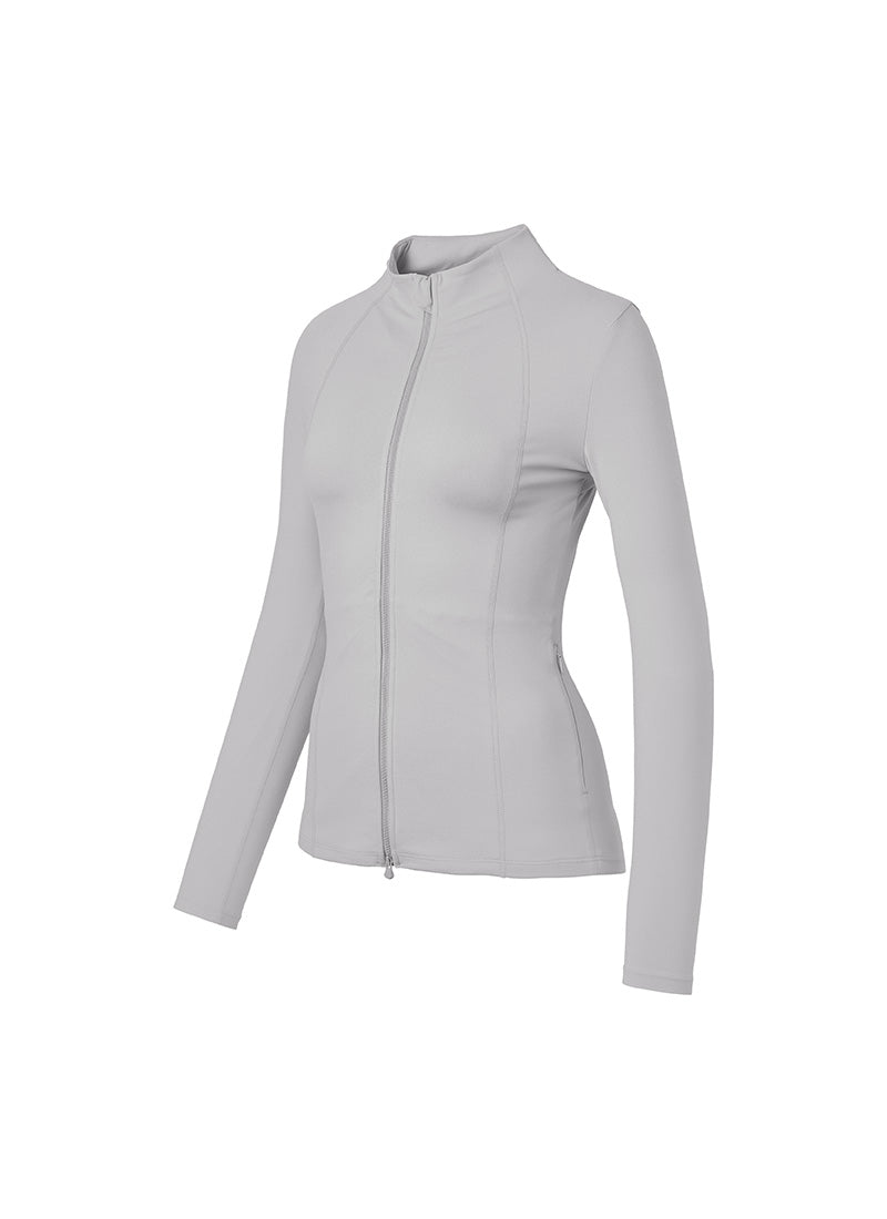 XELLA Intention Slim Fit Zip-up Jacket - Rainy Day