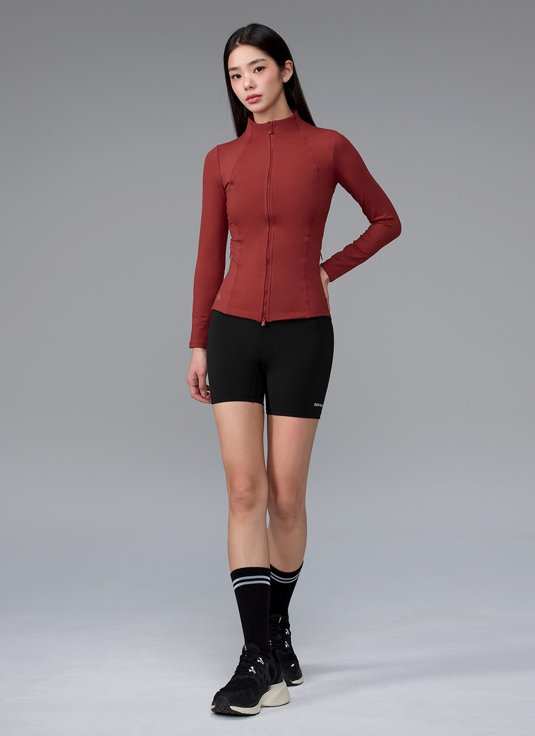 XELLA Intention Slim Fit Zip-up Jacket - Bunt Red