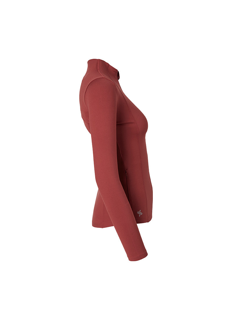 XELLA Intention Slim Fit Zip-up Jacket - Bunt Red