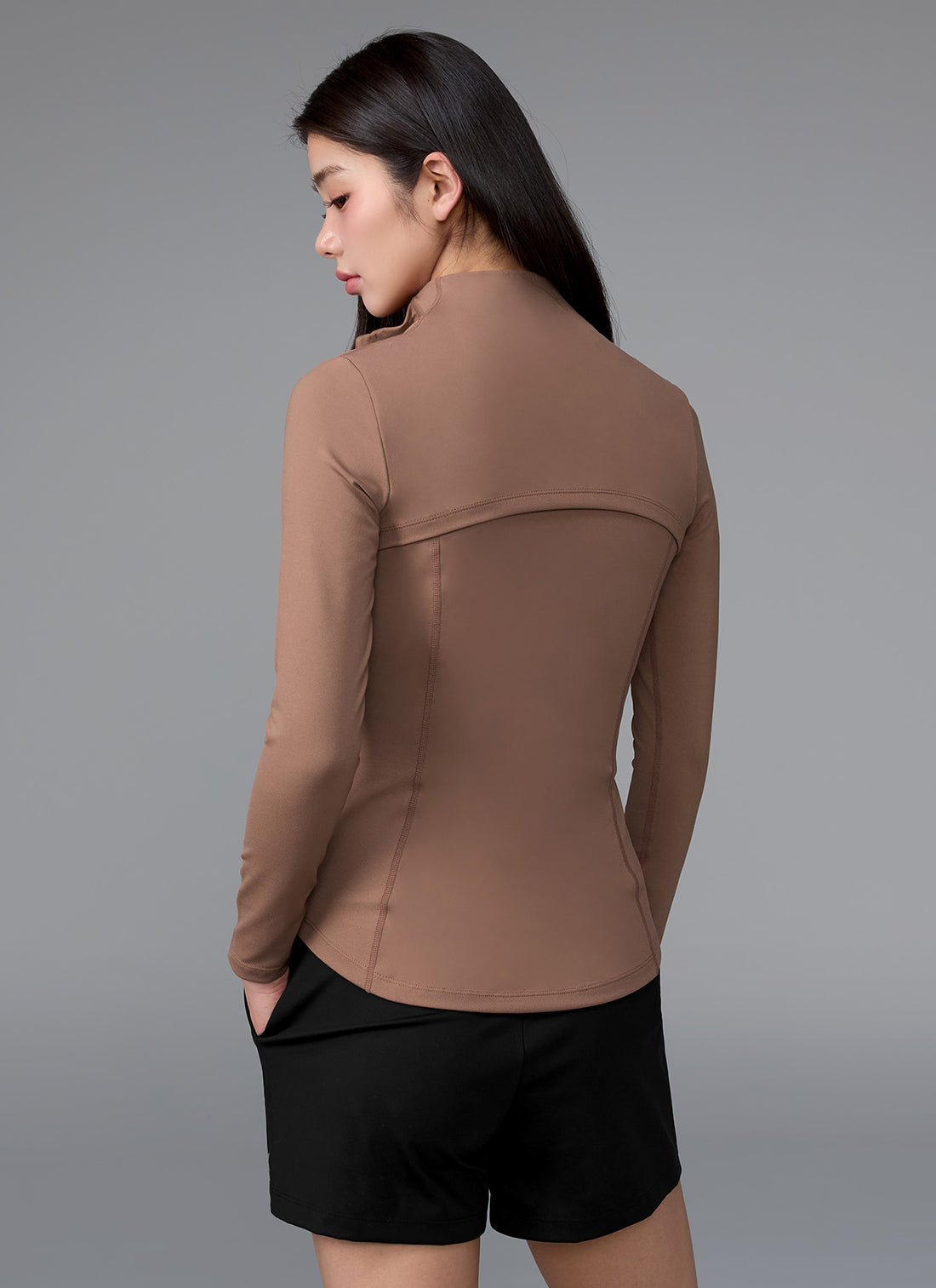 XELLA Intention Slim Fit Zip-up Jacket - Rose Toff