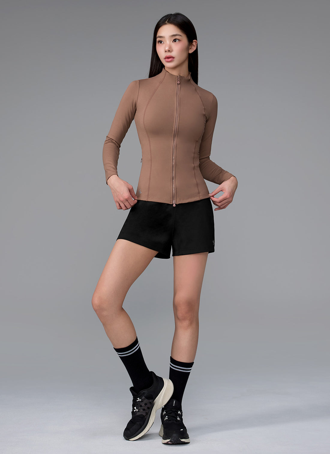 XELLA Intention Slim Fit Zip-up Jacket - Rose Toff