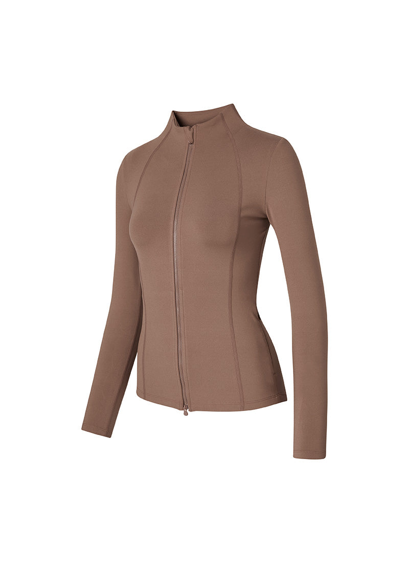 XELLA Intention Slim Fit Zip-up Jacket - Rose Toff