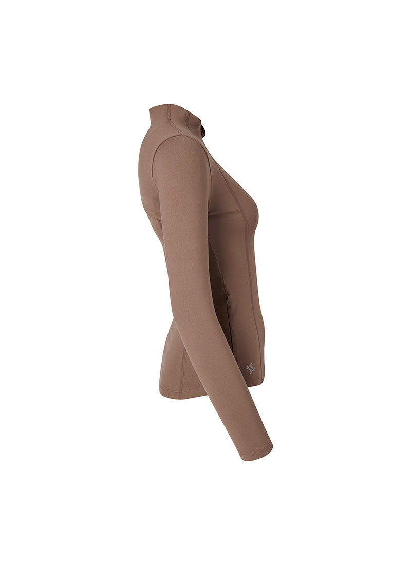 XELLA Intention Slim Fit Zip-up Jacket - Rose Toff