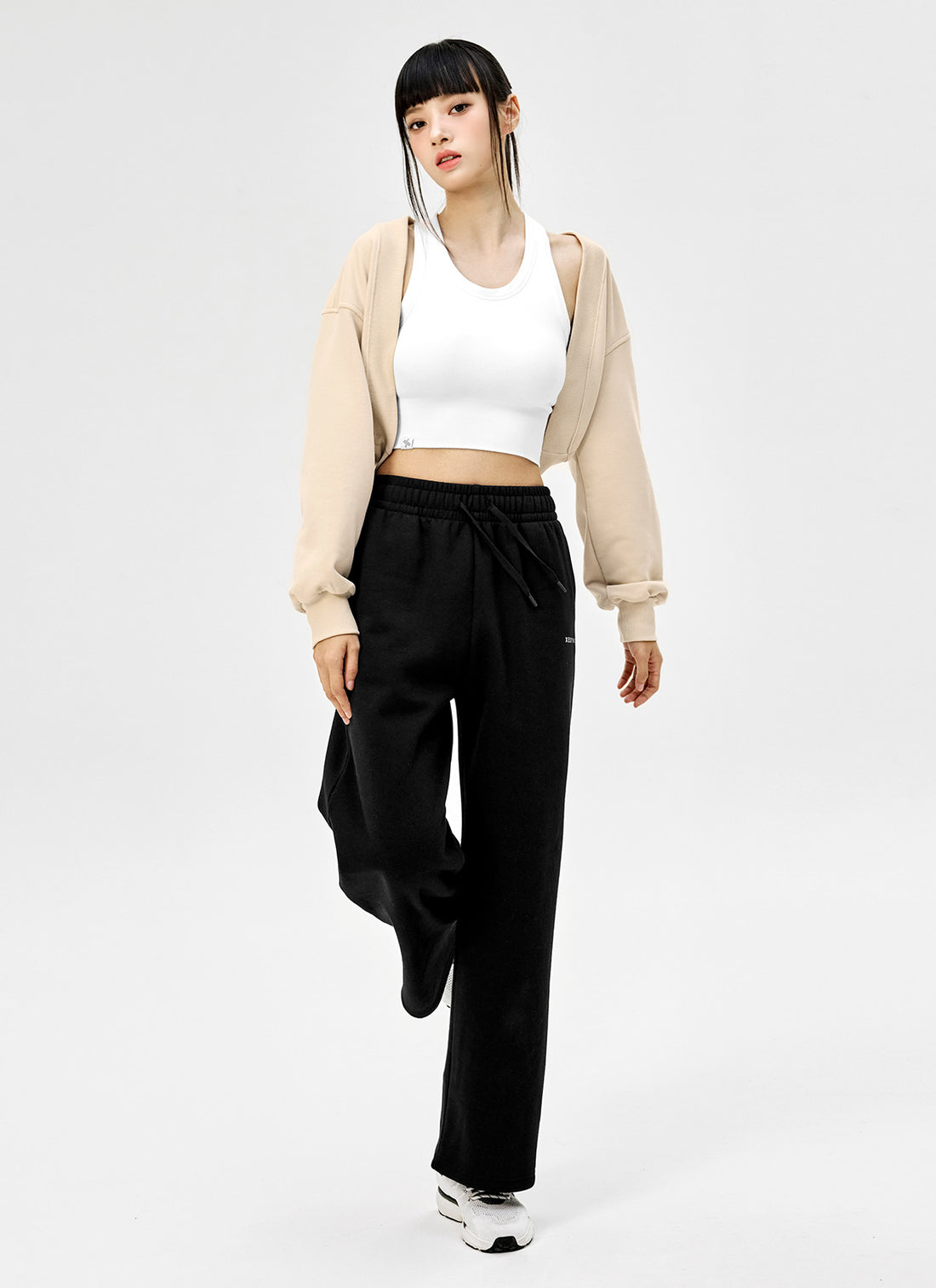 Soft Cotton Balloon Bolero - Flat Beige
