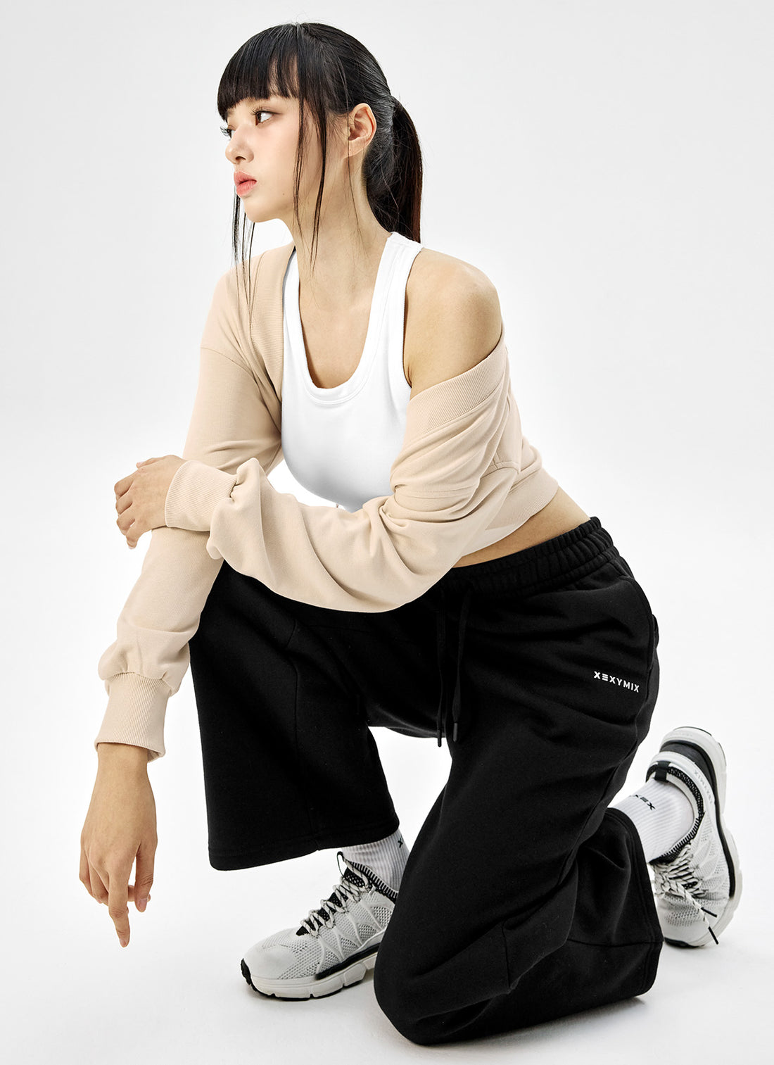 Soft Cotton Balloon Bolero - Flat Beige