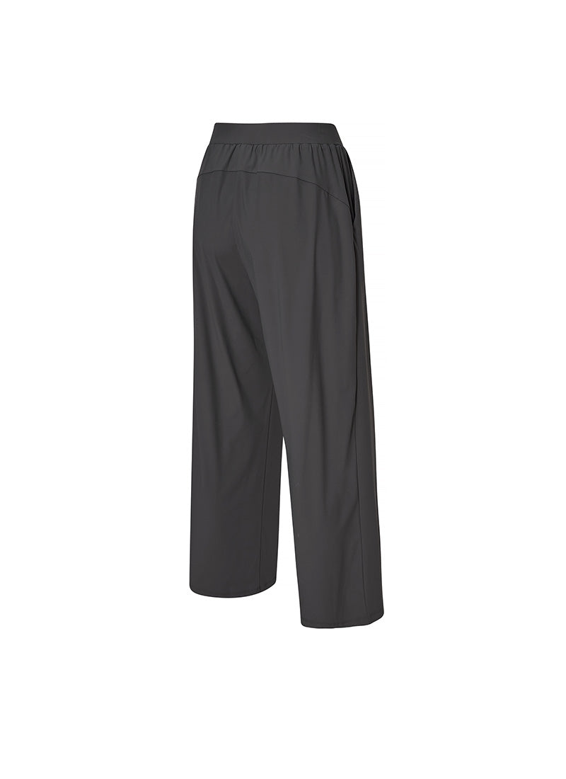 Tricot Pintuck Wide Pants - Stella Gray