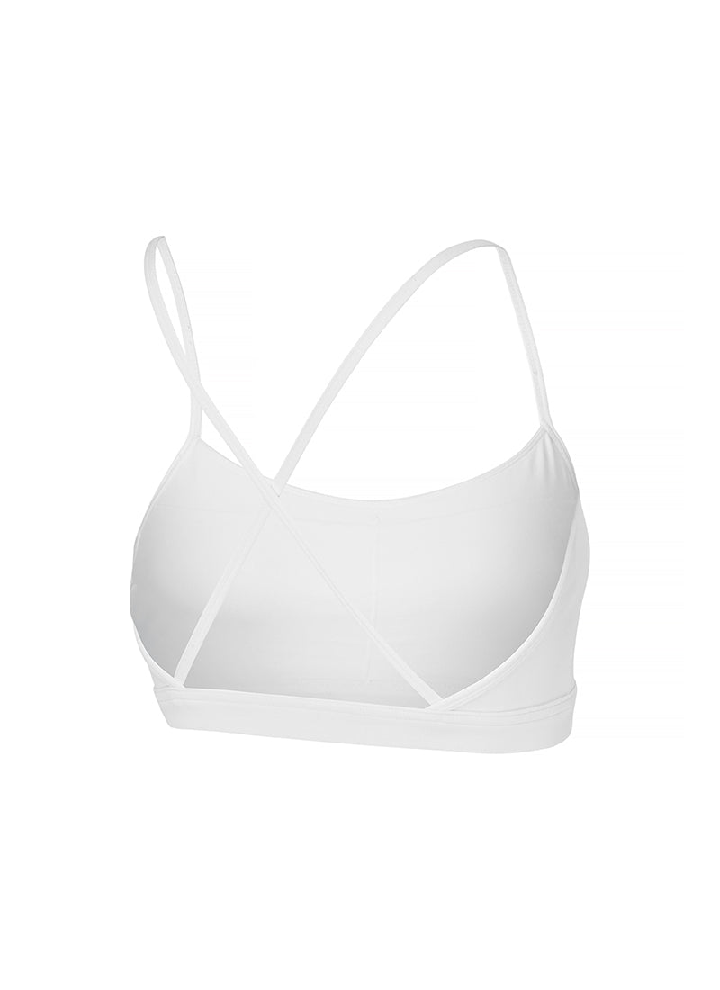 Comfort Up Cross Back Bra Top - Ivory