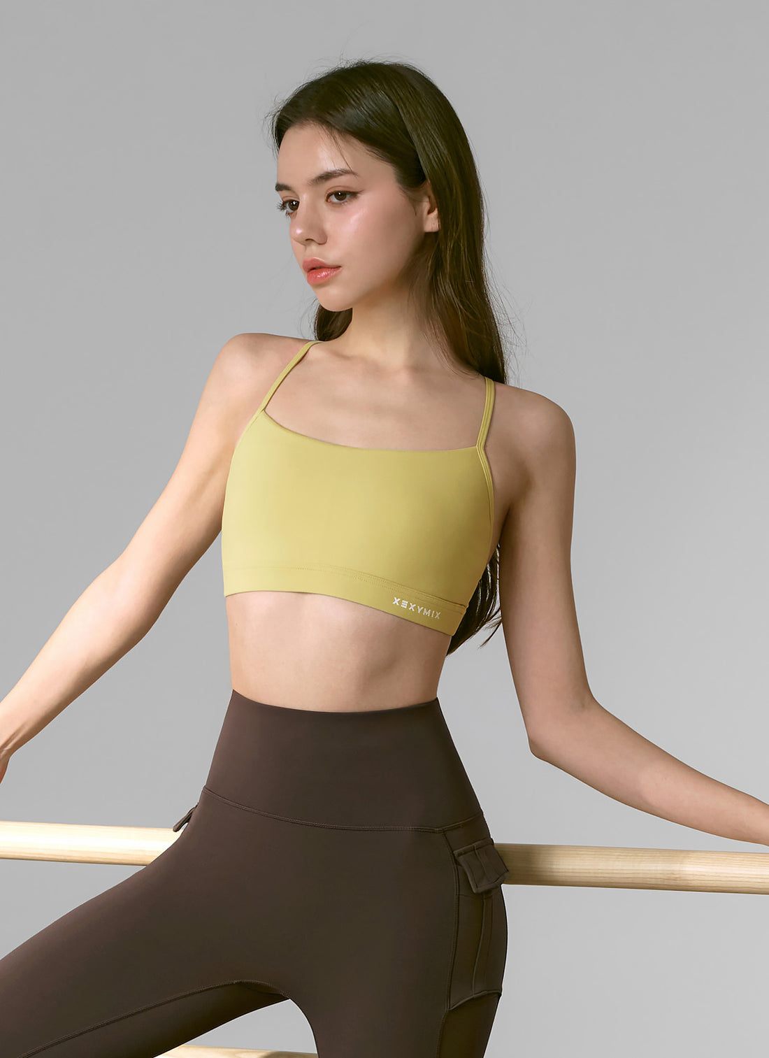 Comfort Up Cross Back Bra Top - Honey Lemon