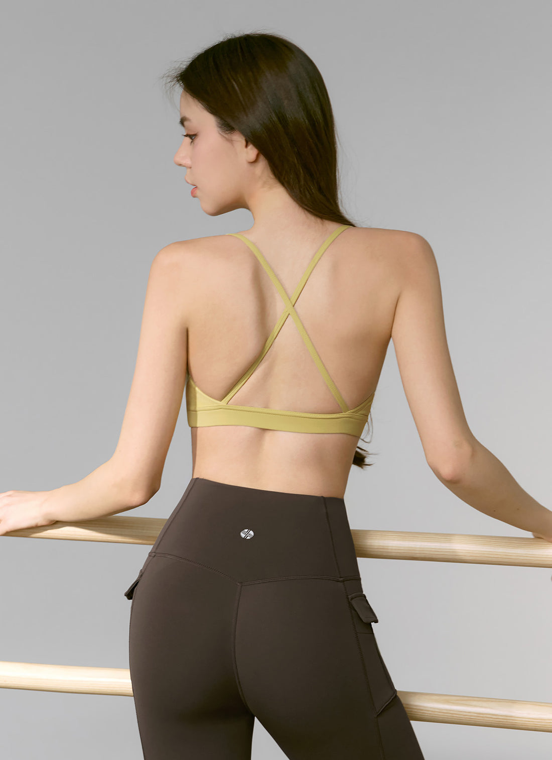 Comfort Up Cross Back Bra Top - Honey Lemon