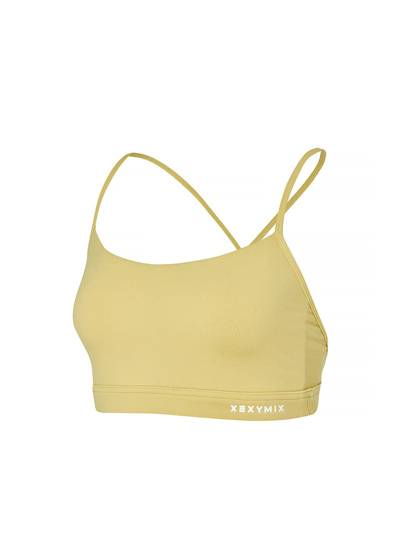 Comfort Up Cross Back Bra Top - Honey Lemon