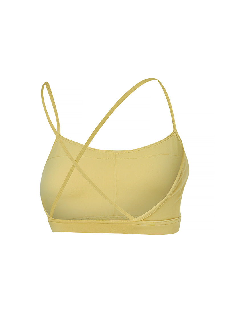 Comfort Up Cross Back Bra Top - Honey Lemon