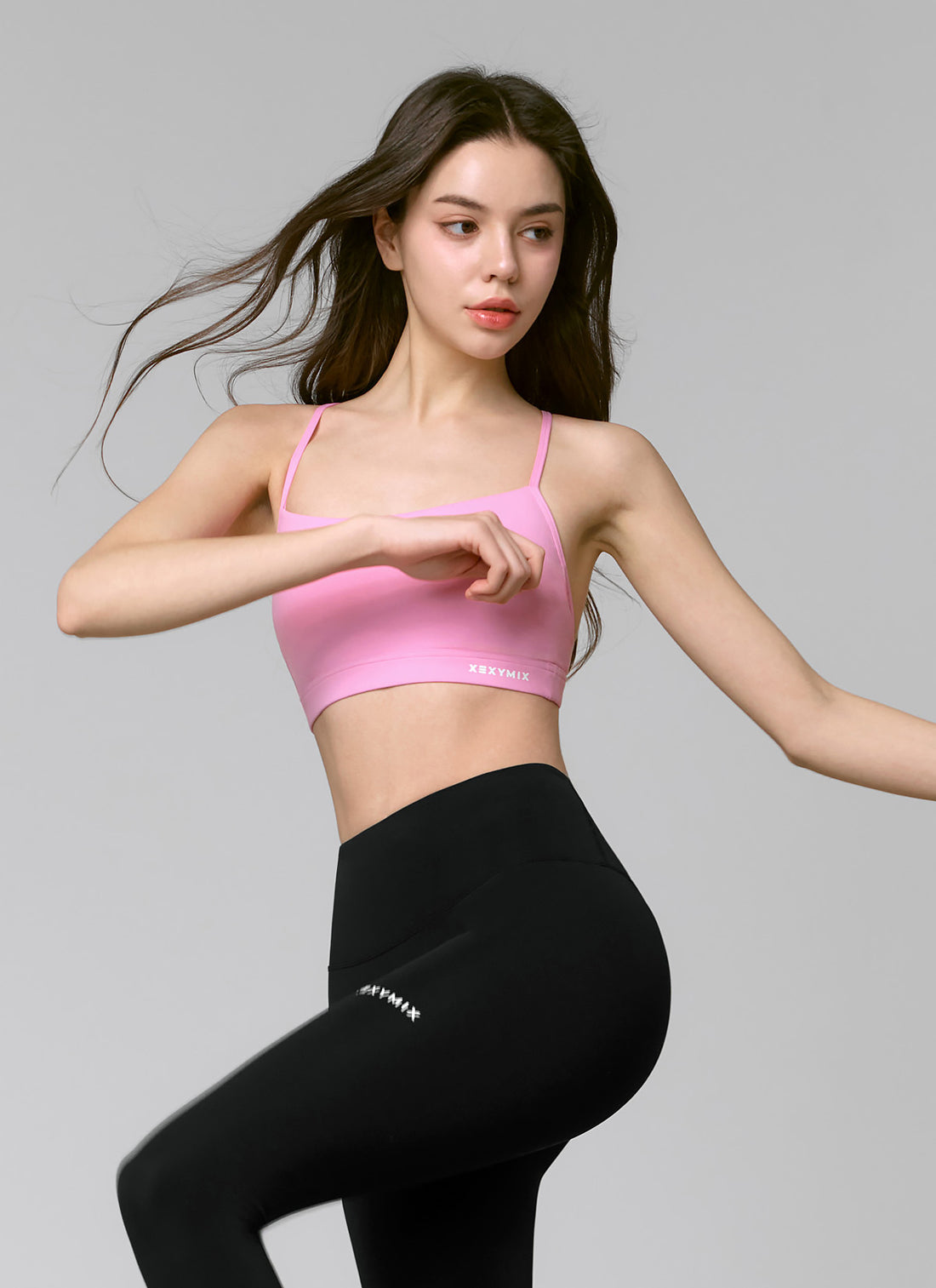 Comfort Up Cross Back Bra Top - Aurora Pink
