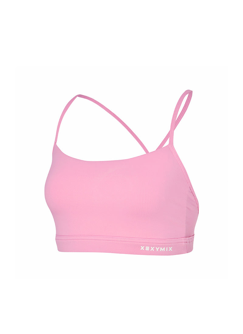 Comfort Up Cross Back Bra Top - Aurora Pink