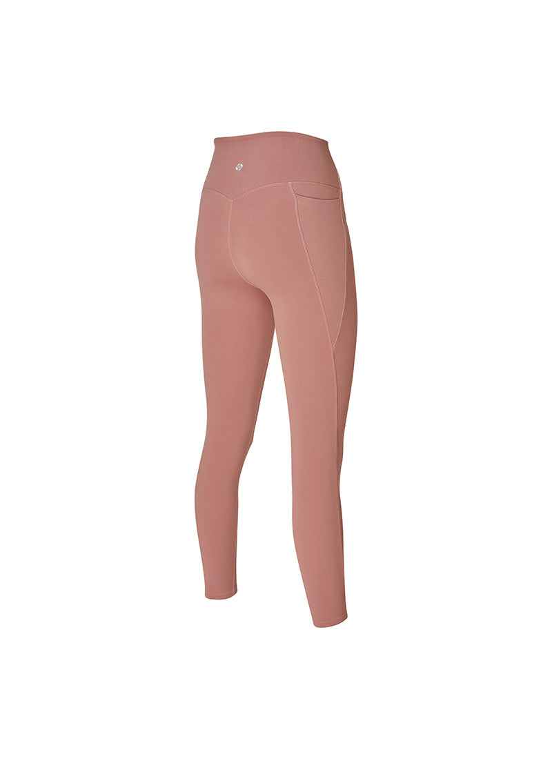 RX Black Label Signature 360N Warm Pocket Leggings - Dark Wood Pink
