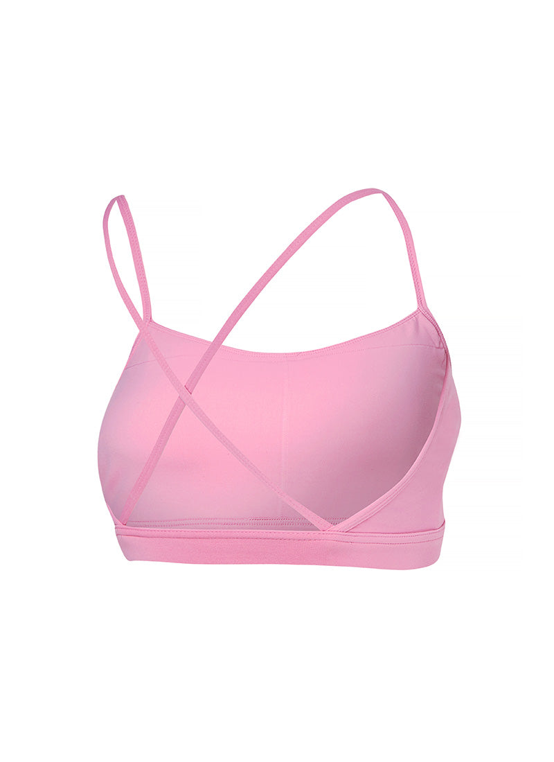 Comfort Up Cross Back Bra Top - Aurora Pink