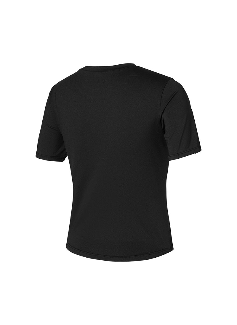 Ice Feather Crop Short Sleeve - Black