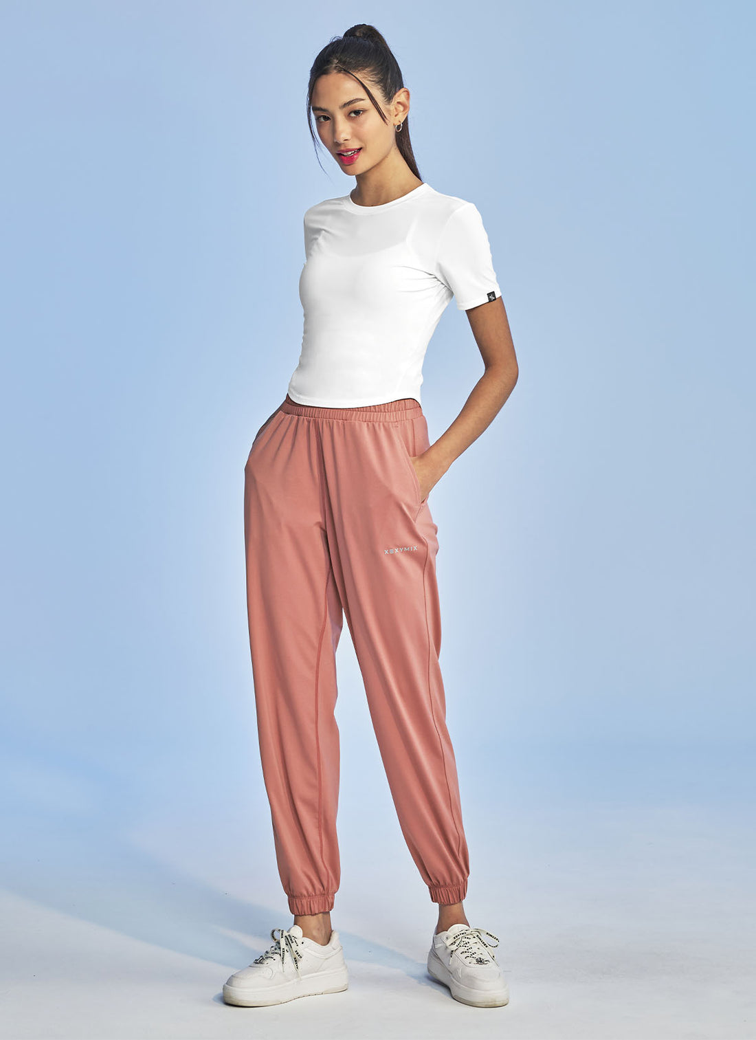 Ice Feather Crop Short Sleeve - White Ivory
