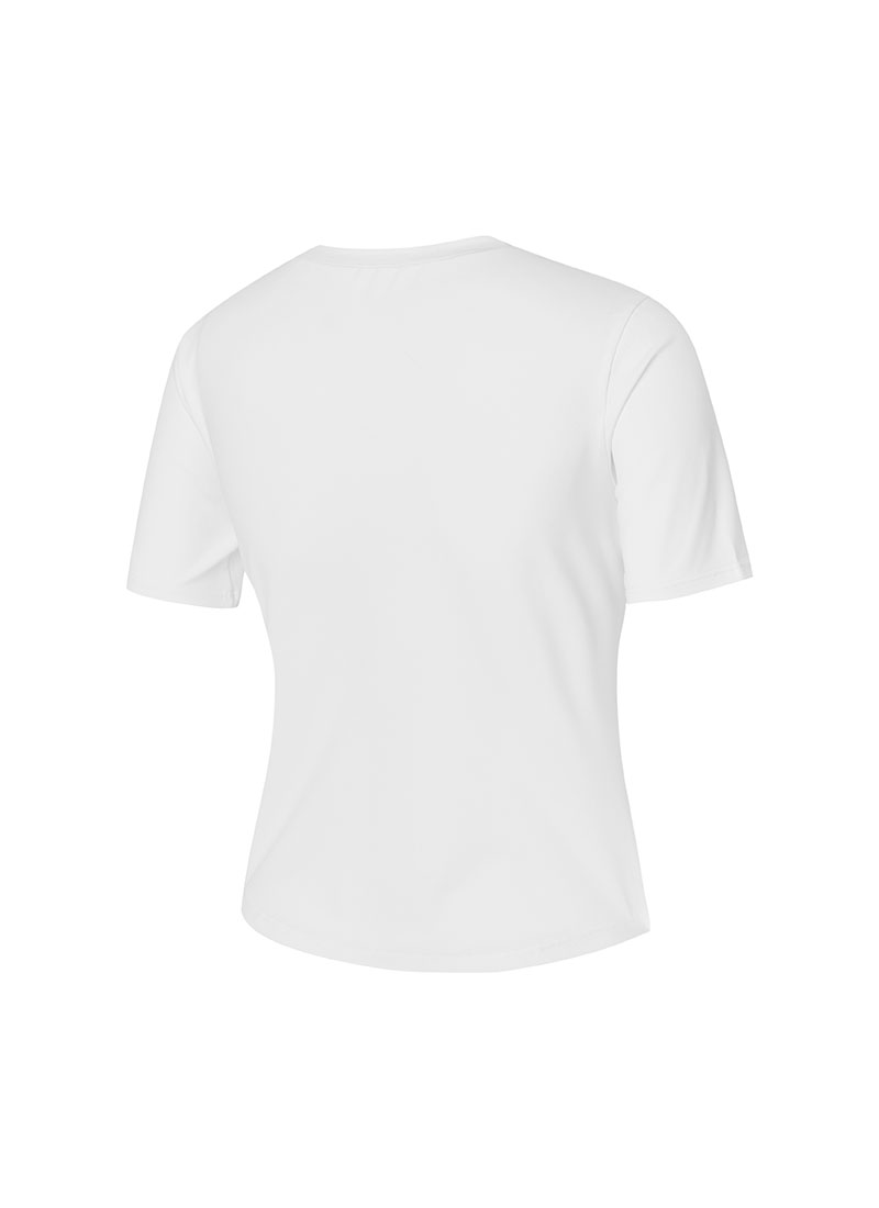 Ice Feather Crop Short Sleeve - White Ivory