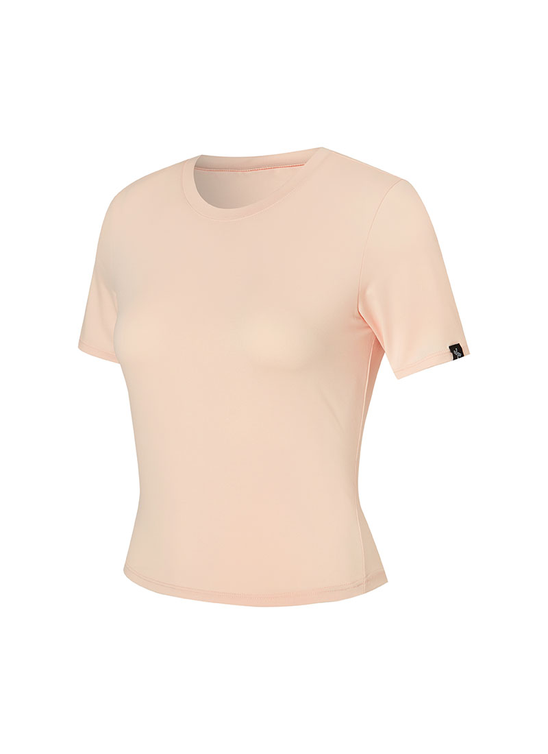 Ice Feather Crop Short Sleeve - Sheer Skin