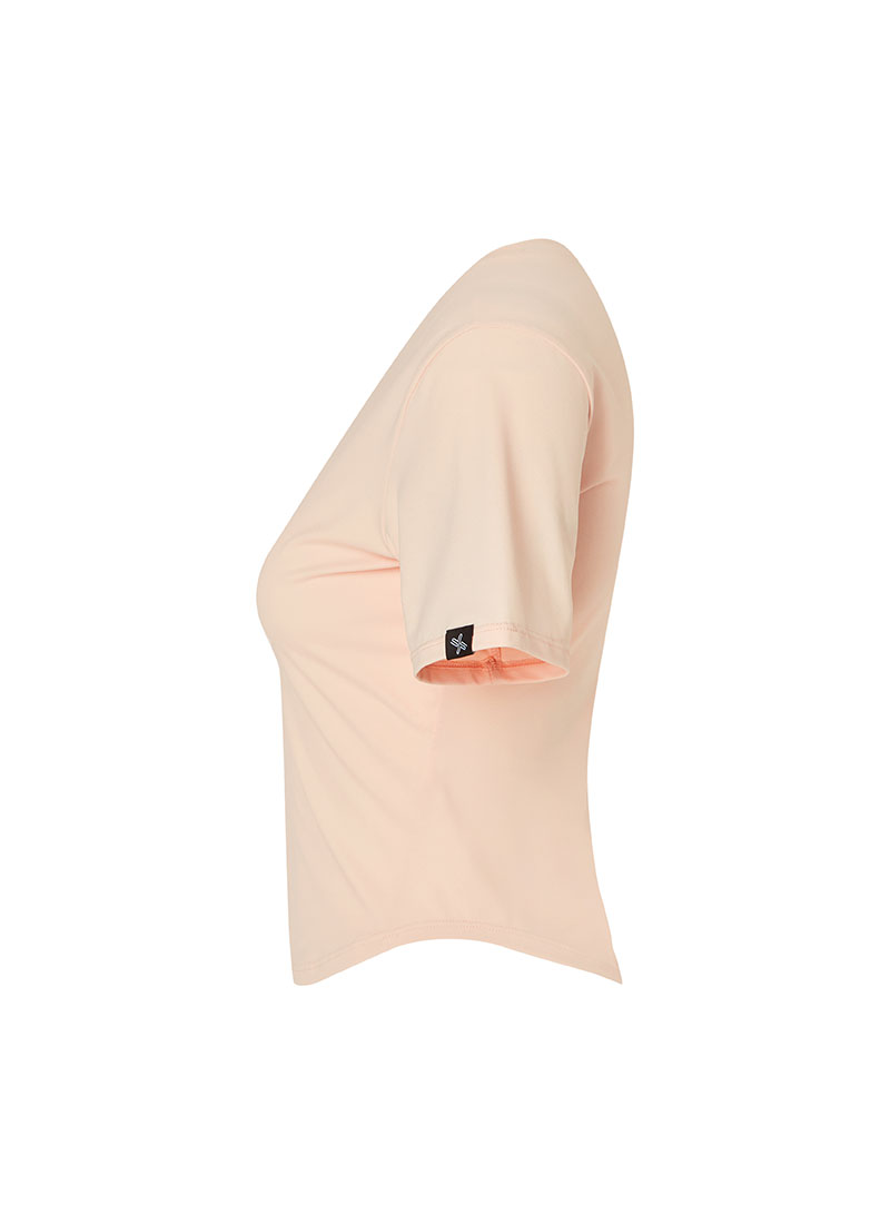 Ice Feather Crop Short Sleeve - Sheer Skin