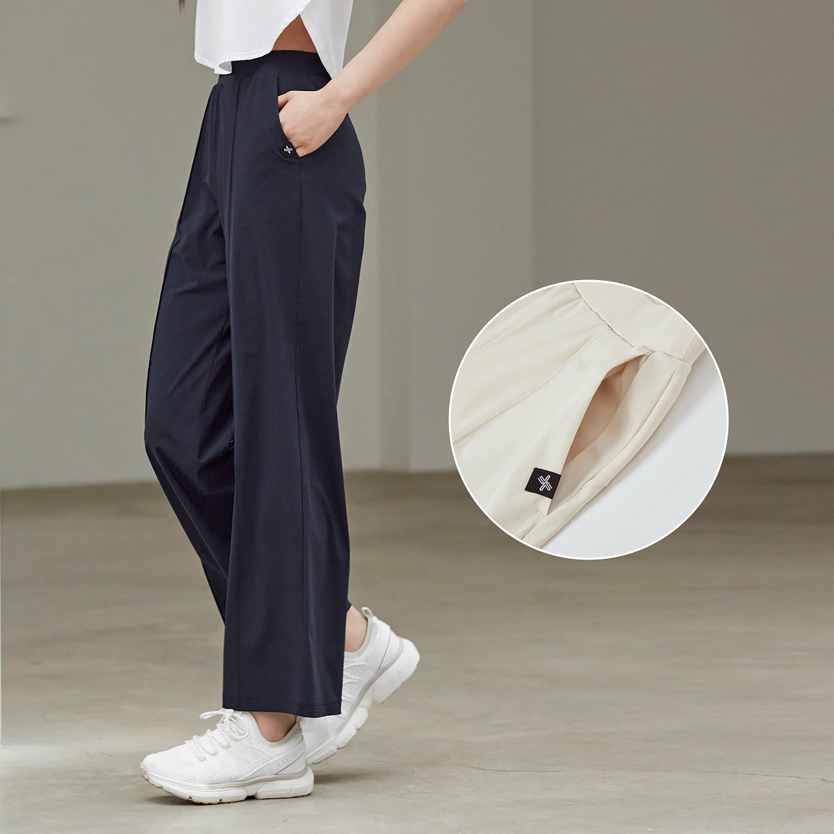 Pintuck Nylon Pants Unisex