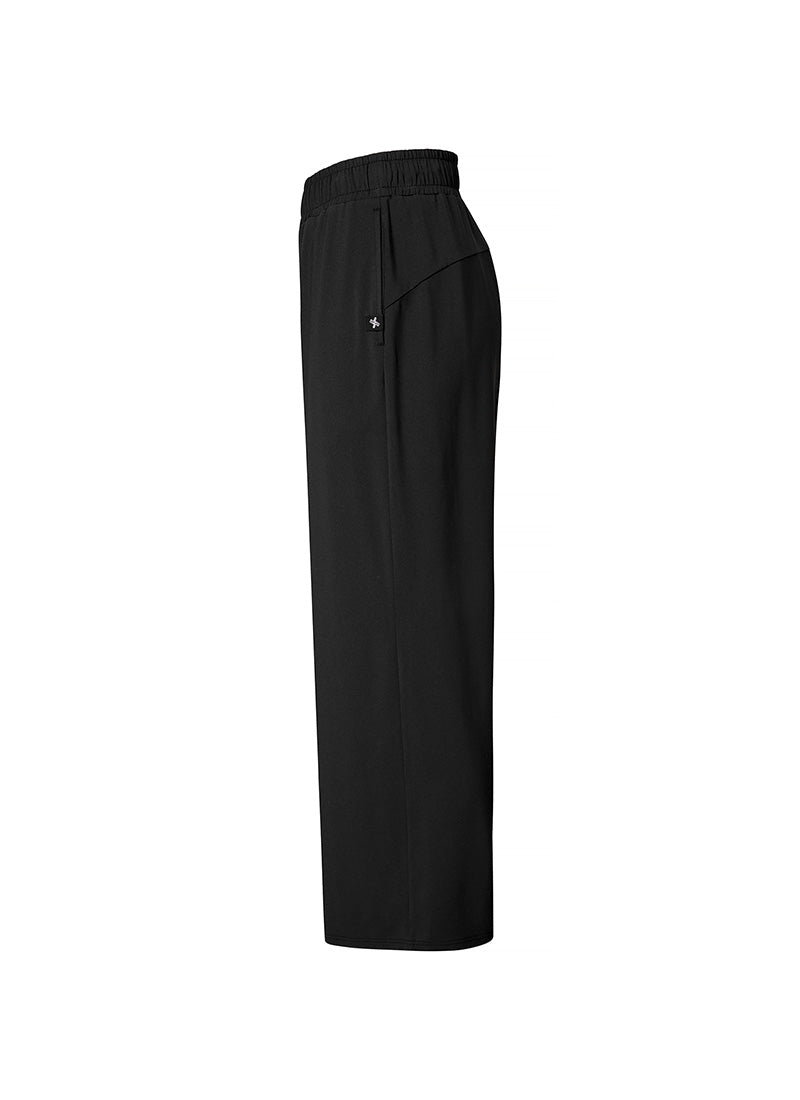 Medium Feather Cooling Wide Pants - Black