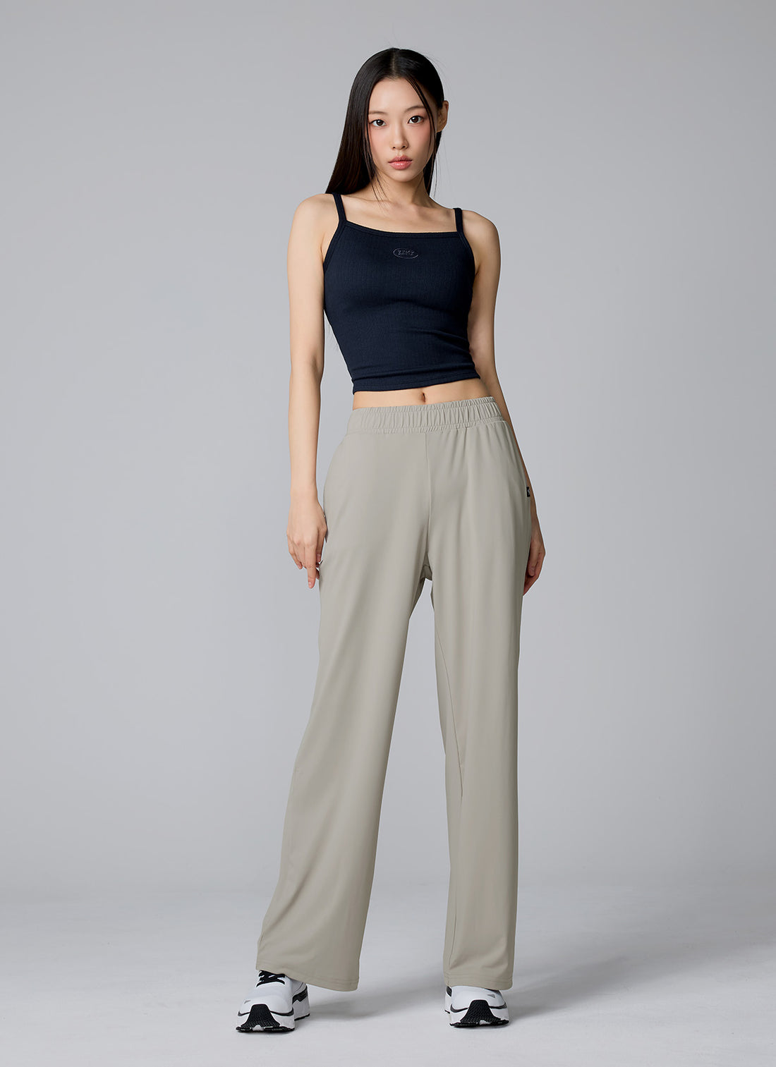 Medium Feather Cooling Wide Pants - Shimmer Gray