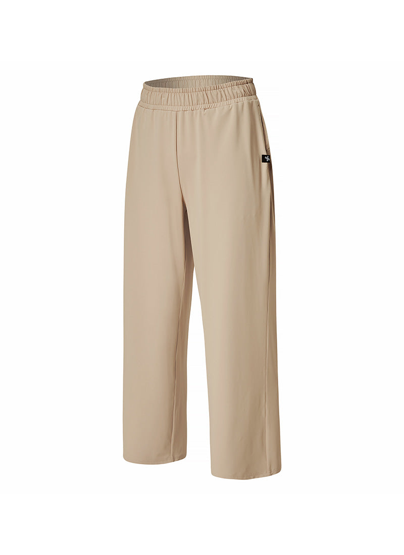 Medium Feather Cooling Wide Pants - Peanut Beige