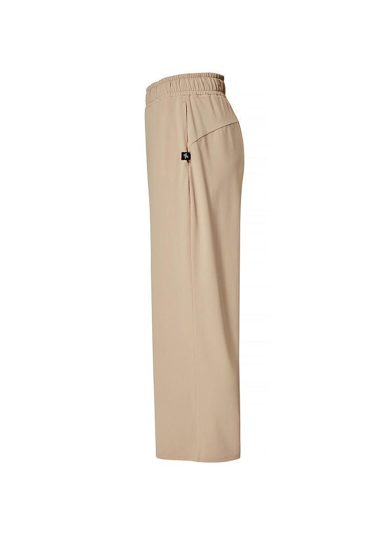 Medium Feather Cooling Wide Pants - Peanut Beige