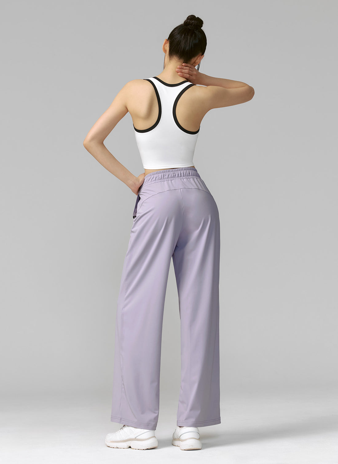 Medium Feather Cooling Wide Pants - Lilac Candy