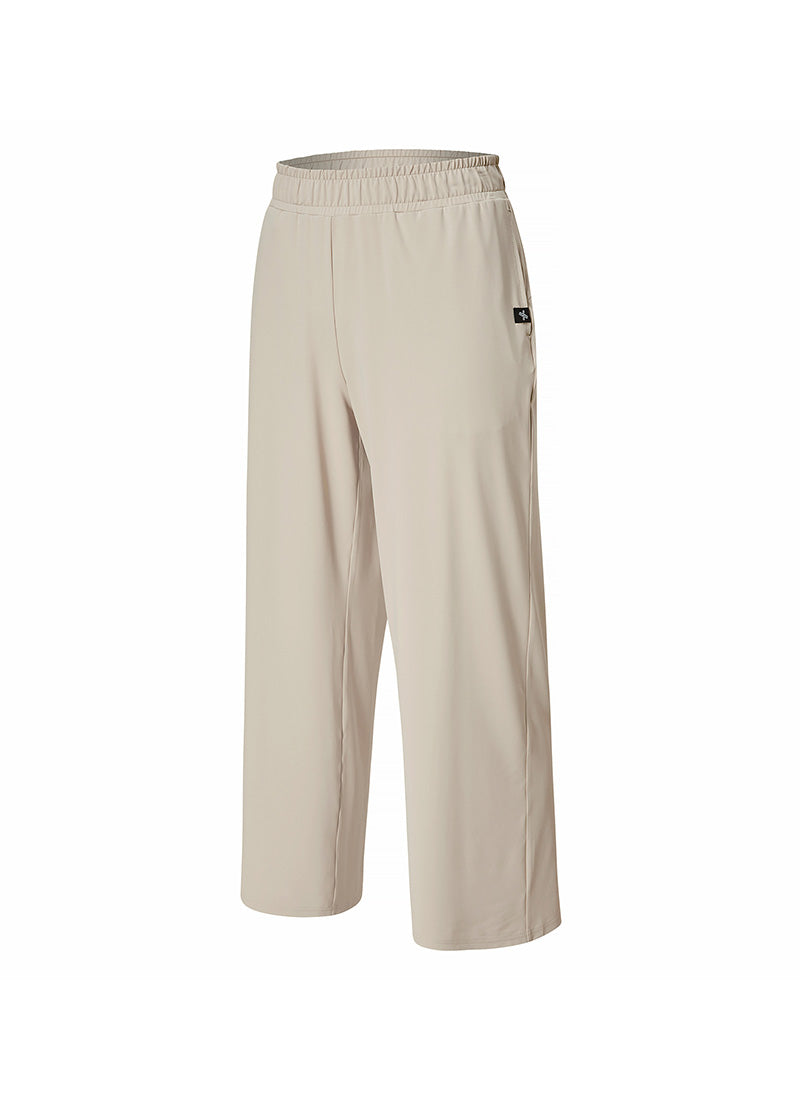 Medium Feather Cooling Wide Pants - Mist Beige